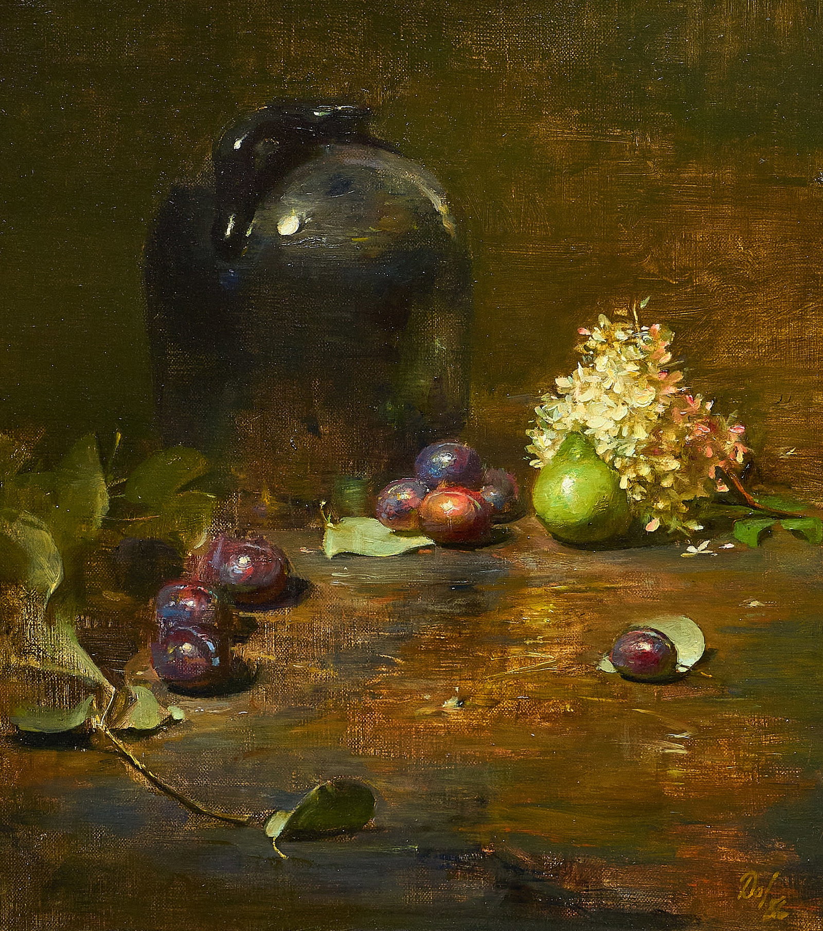 David A. Leffel, “Hydrangea & Plums (1 of 5)