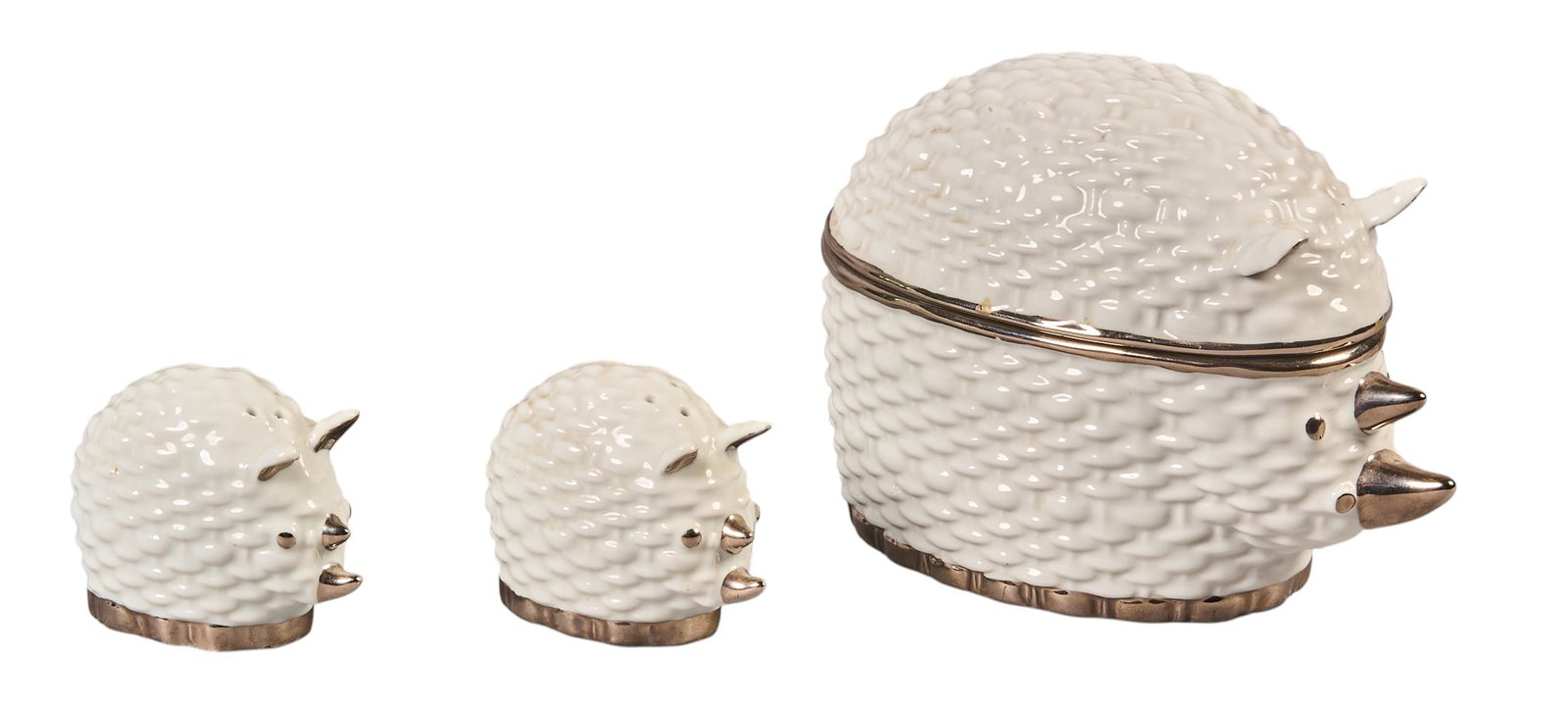 (2) Gucci Rhino Salt and Pepper Shakers with Sugar Bowl (1 of 6)