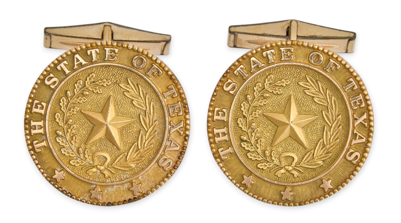 Red McCombs | State of Texas Seal Gold Filled Cufflinks (1 of 3)
