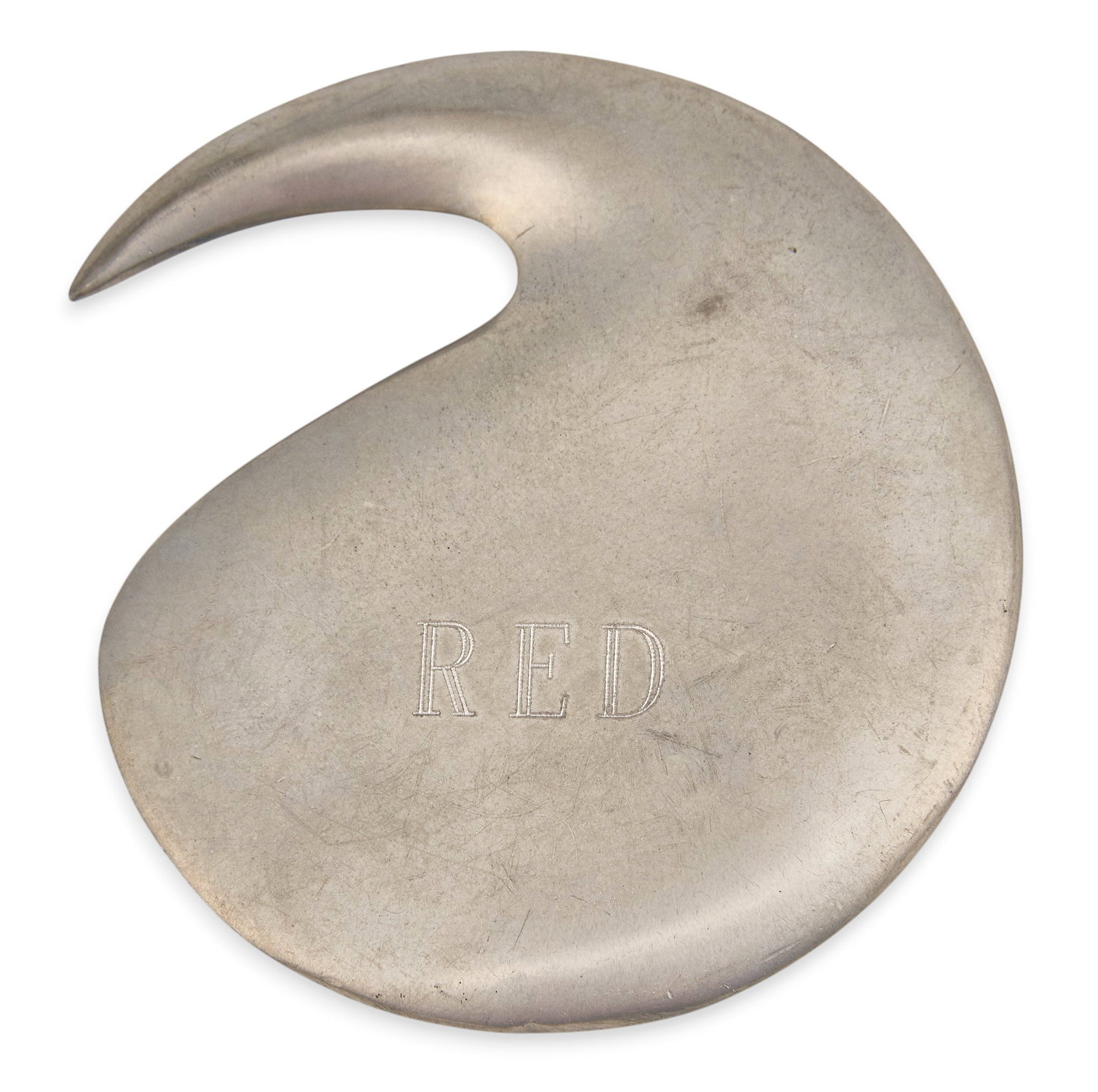 Red McCombs | Personalized Letter Opener: English pewter letter opener, monogrammed "RED", hallmarked Provenance: Property from the personal estate collection of iconic Texas businessman, civic leader and philanthropist Billy Joe