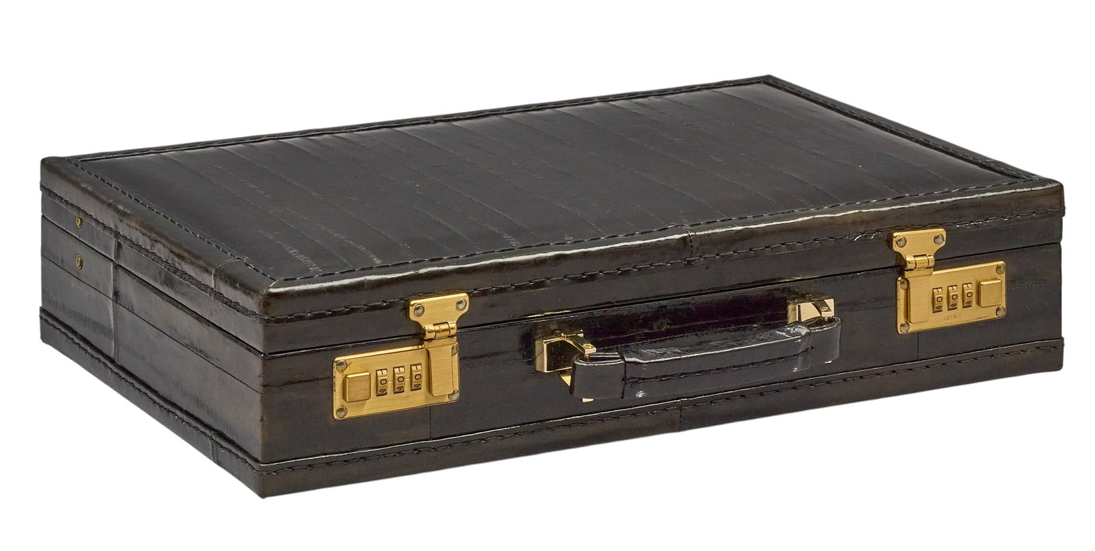 Red McCombs | Eel Leather Briefcase - 3