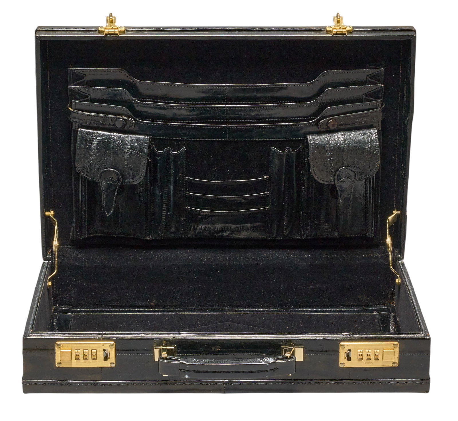 Red McCombs | Eel Leather Briefcase - 4