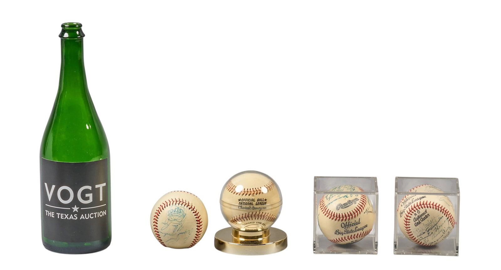 Red McCombs | (4) Signed Baseballs - 2