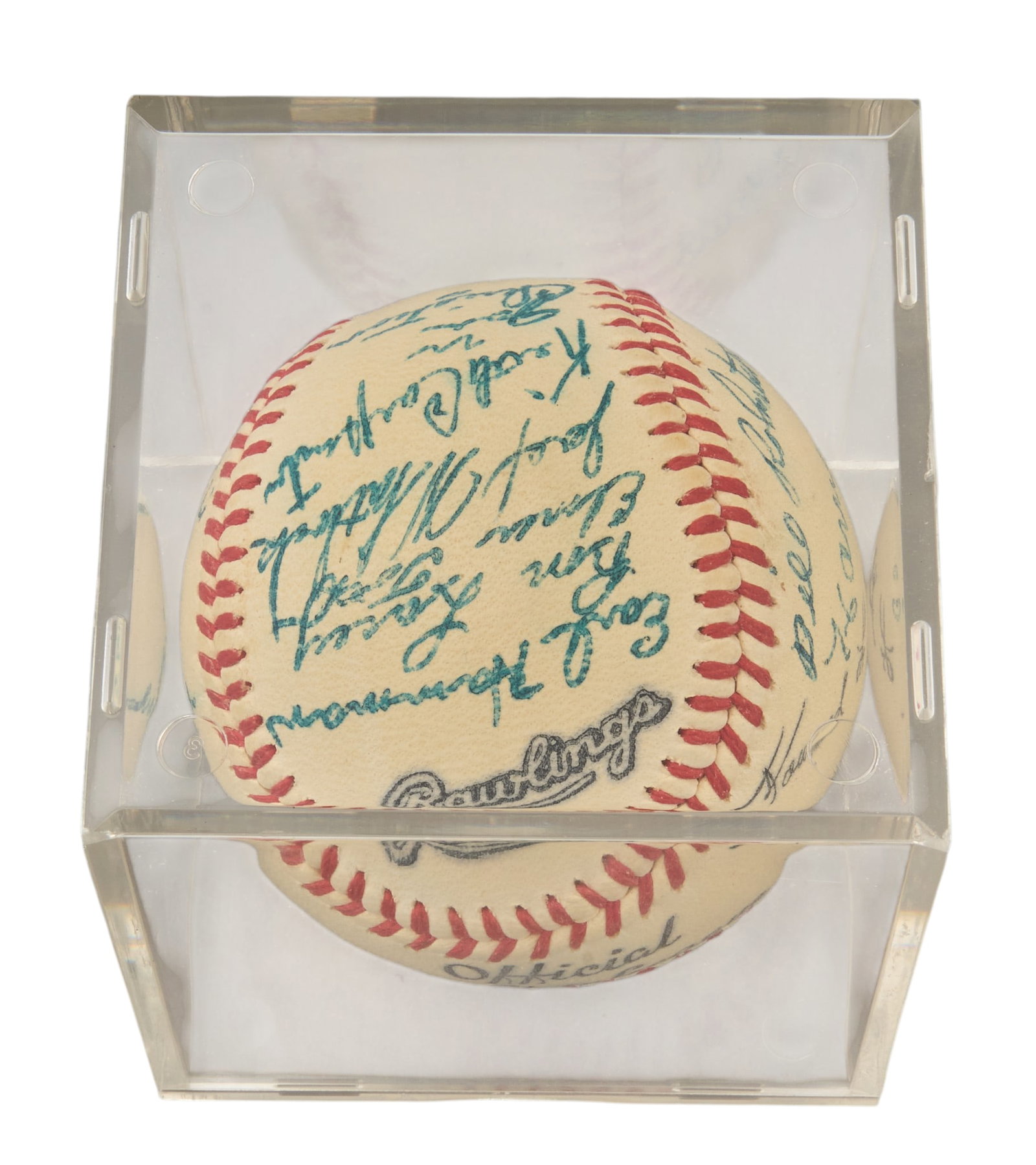 Red McCombs | (4) Signed Baseballs - 5