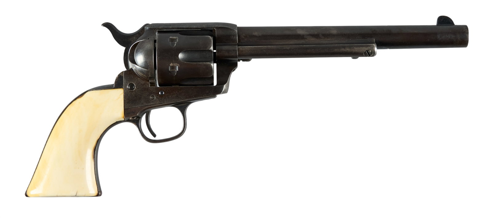 Red McCombs | Antique Colt Frontier Six Shooter 44-40 W/ Bone Grips (1 of 4)