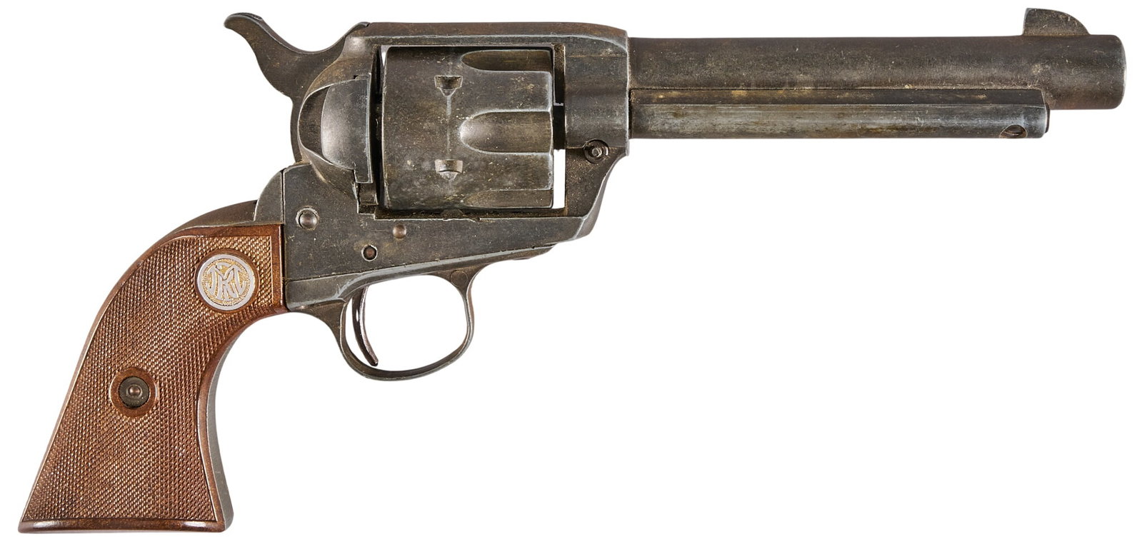 Red McCombs | Hollywood Prop Gun Frontier Six Shooter: Manufacturer: MGC Manufactury-Japan Model: Frontier Six Shooter Condition: Worn throughout; no firing pin; mechanically functional Provenance: Property from the personal estate collection of iconic Te