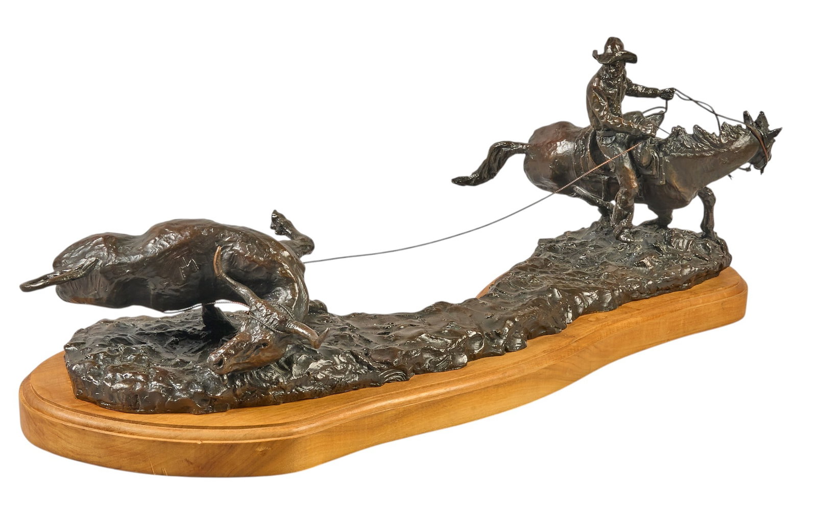 Red McCombs | Bob Scriver, "1916 - Single Steer Jerking" (1 of 11)