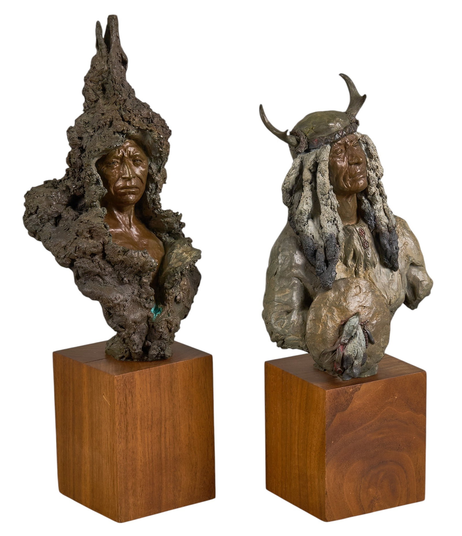 Red McCombs | Juan Dell, (2) Native Busts (1 of 7)