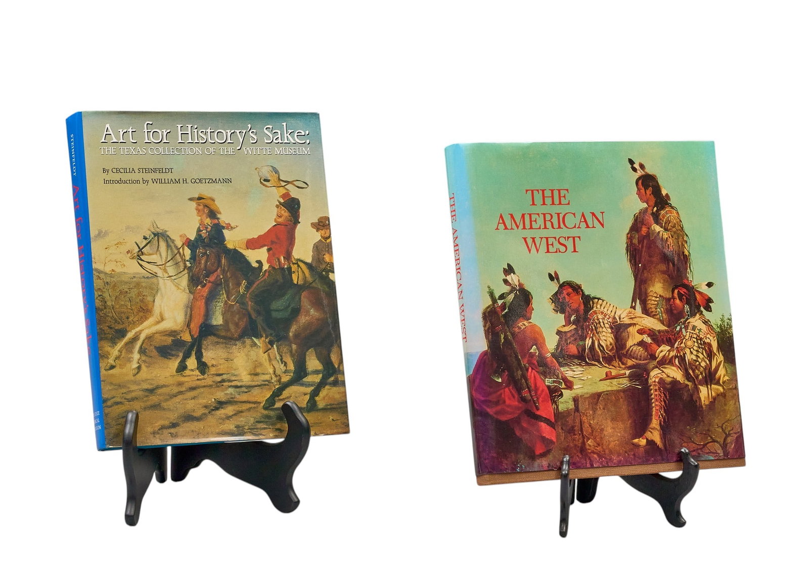 Red McCombs | (2) Western Art Books: Collection of two Western art books, includes first edition signed copy of 1986 "The American West" by John F. Eulich, includes letter from author to Red McCombs, and first edition copy