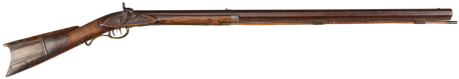 Red McCombs | W.K. Strong Half-Stock Heavy Percussion Plains Rifle W/ Joseph Golcher Lock (1 of 9)