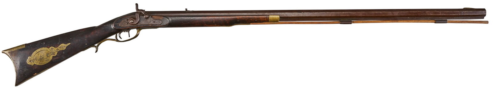 Red McCombs | Antique J.H. Johnston Half-Stock Percussion Plains Rifle (1 of 7)