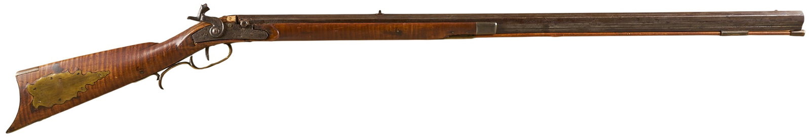Red McCombs | William Johnson Signed Percussion Half -Stock Plains Rifle (1 of 8)