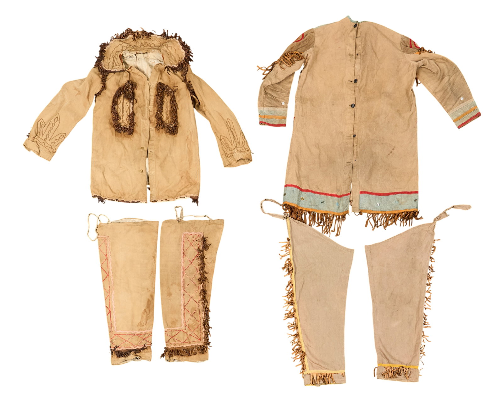 Red McCombs | (2) Buckskin Jacket and Pant Sets (1 of 6)