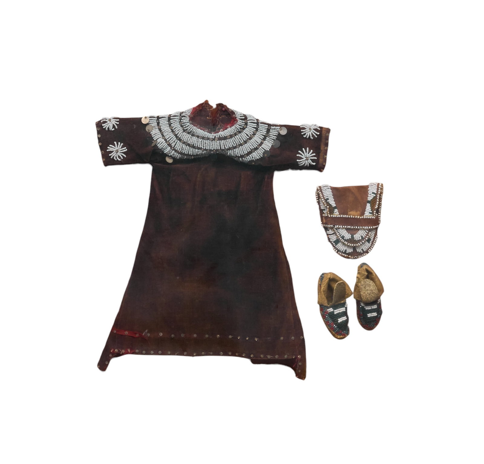 Red McCombs | Native American Baby Dress and Shoes (1 of 3)