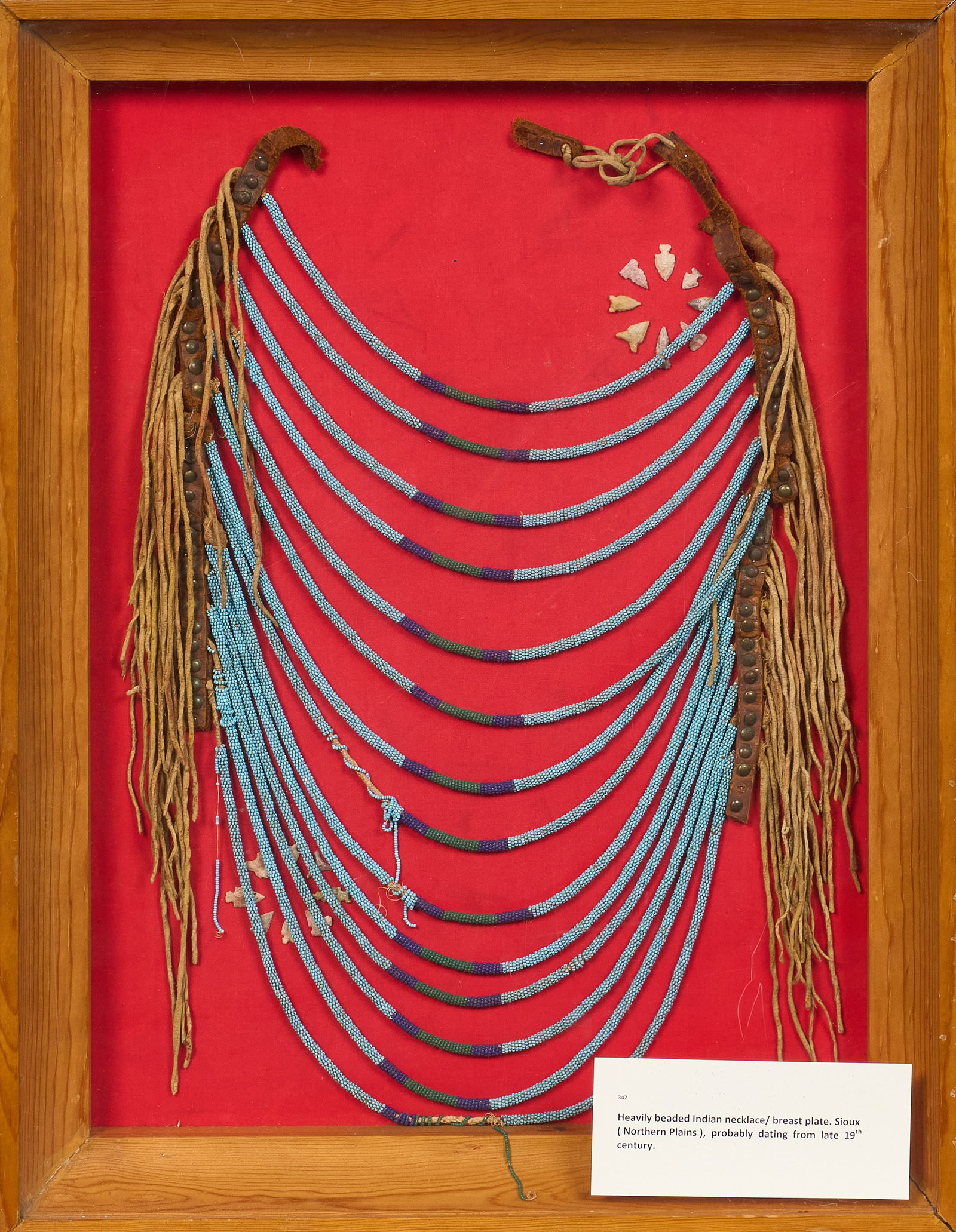 Red McCombs | Framed Beaded Breastplate (1 of 3)