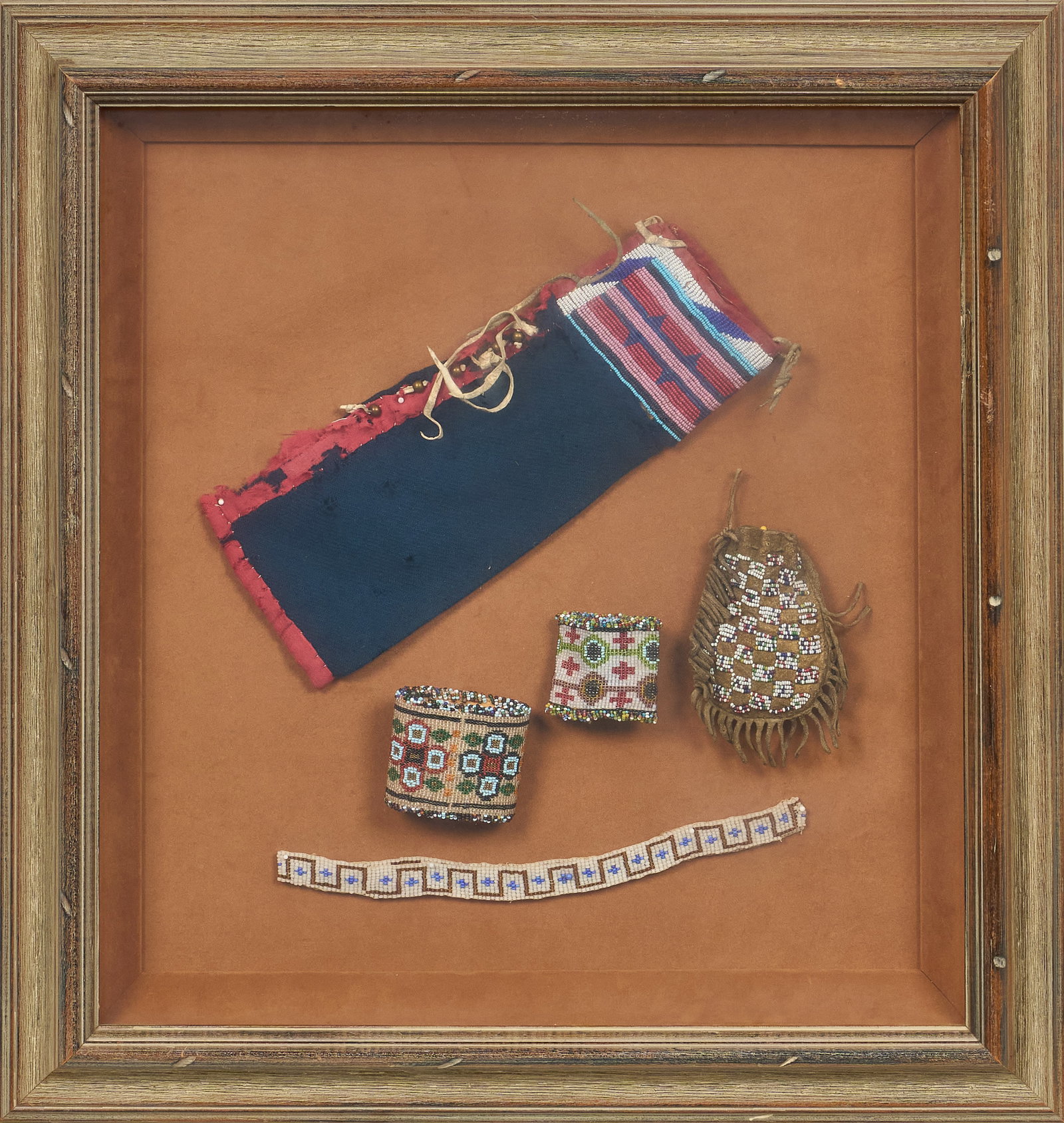 Red McCombs | Framed Beaded Native American Items (1 of 3)