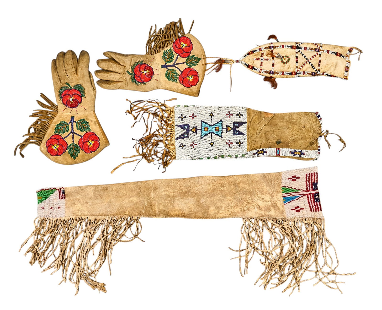 Red McCombs | (5) Beaded Native American Items (1 of 6)