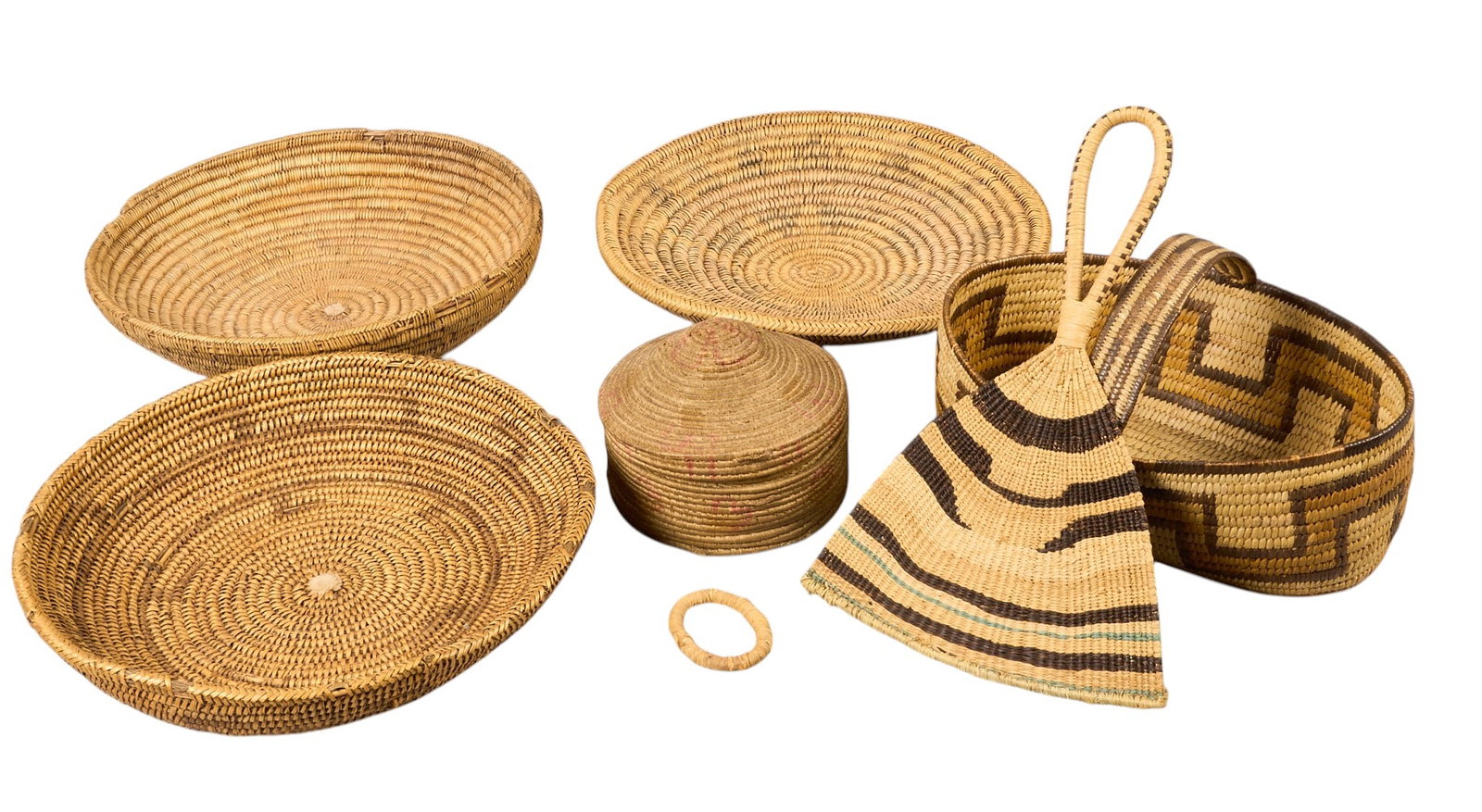 Red McCombs | Collection of (6) Antique Woven Native American Items (1 of 3)