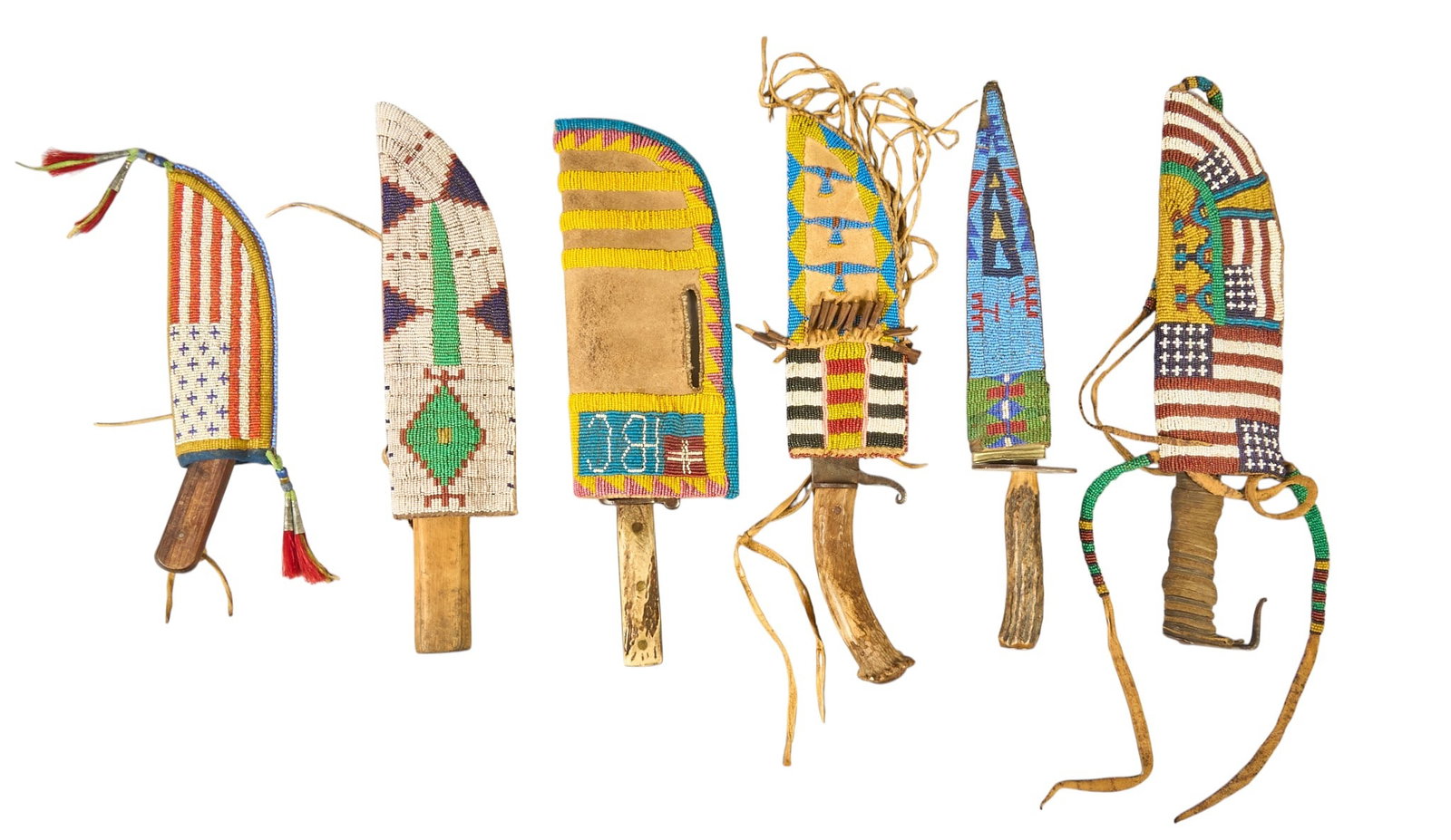 Red McCombs | (6) Native American Style Knives (1 of 5)