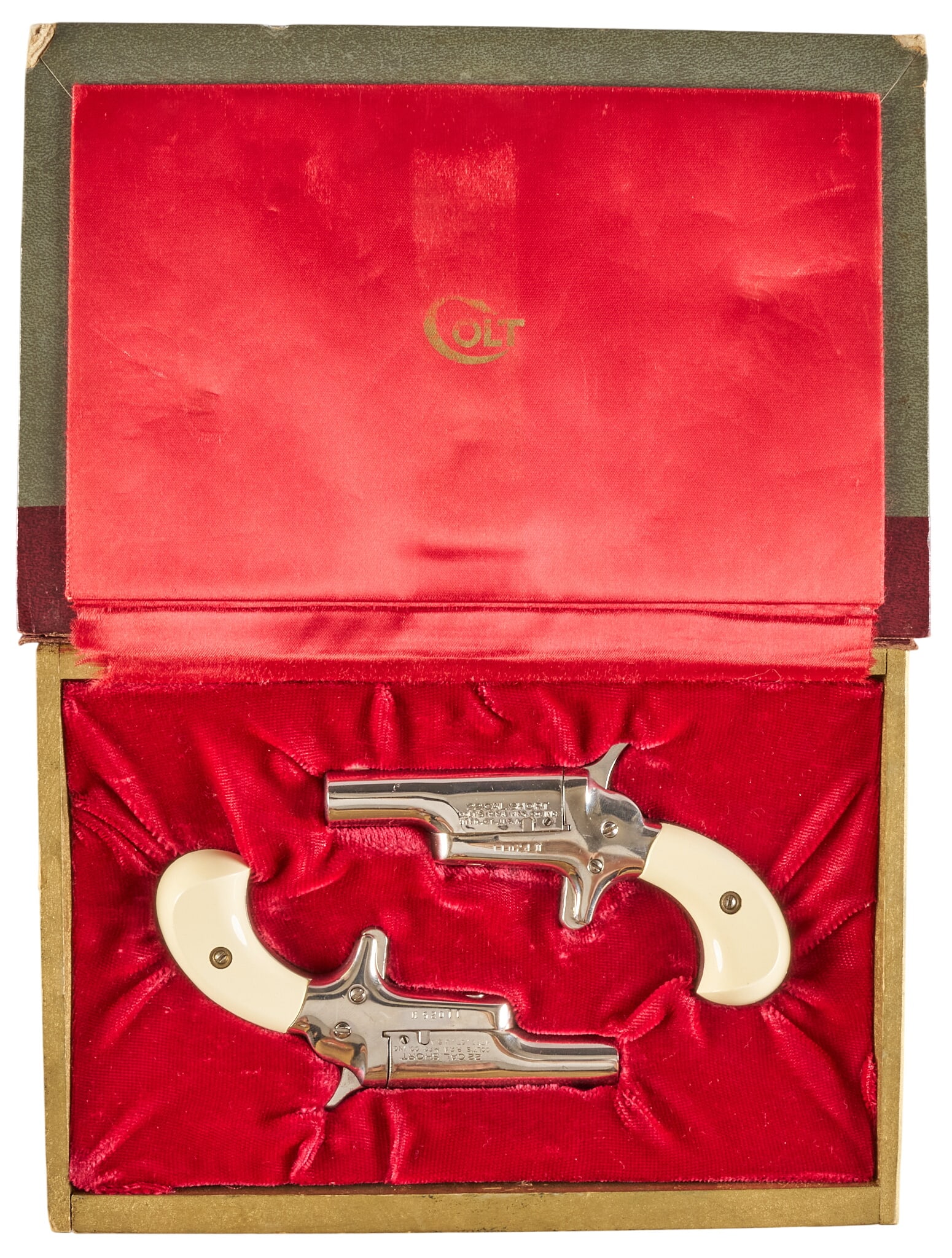 Red McCombs | Pair of Colt Derringers in Book Case (1 of 6)