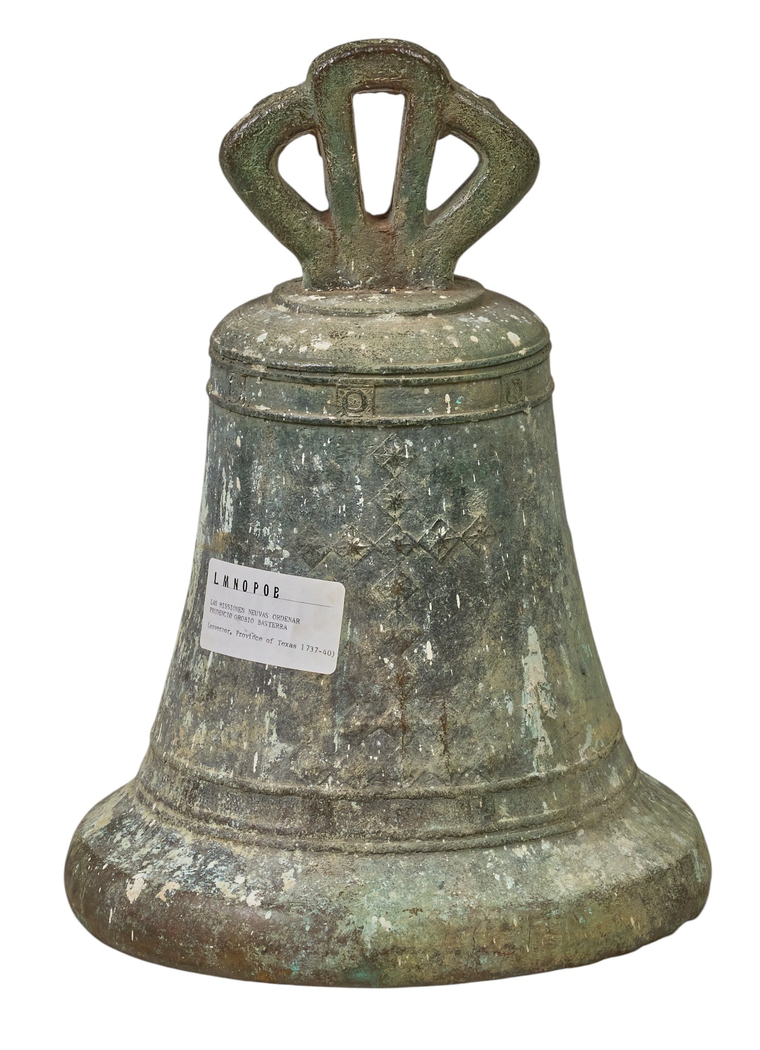Red McCombs | Antique Bronze Mission Bell: Antique bronze mission bell from the American Southwest, circa late 1730s height 19 in. x width 16 in. x depth 16 in. 