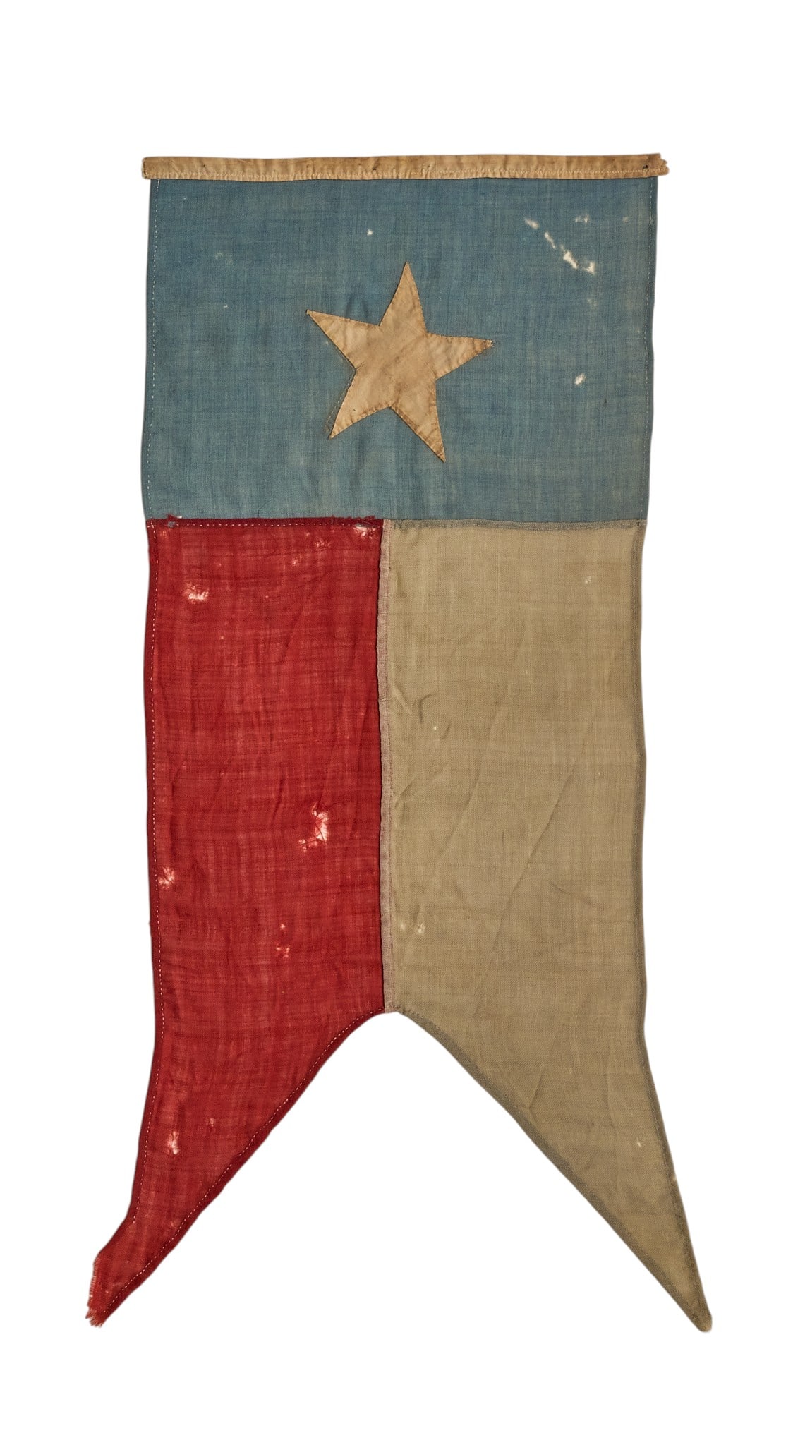 Red McCombs | Antique Civil War Period Texas War Guidon (1 of 3)