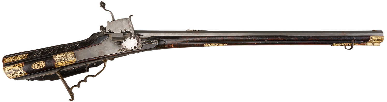 Red McCombs | 17th Century German Internal Wheellock Hunting Rifle W/ Extensive Bone Inlay (1 of 9)