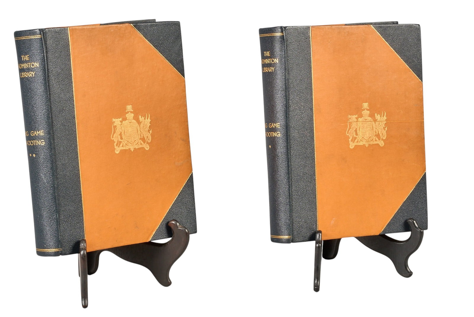 Red McCombs | Big Game Shooting 2 Vol 1894, Olive Phillipps-Wolley: First edition copy of 1894 "Big Game Shooting" Vol.1 & 2 by Olive Phillipps-Wolley, copy number 214 of 250, published by Longmans, Green & Co. (London), hardcover, octavo 