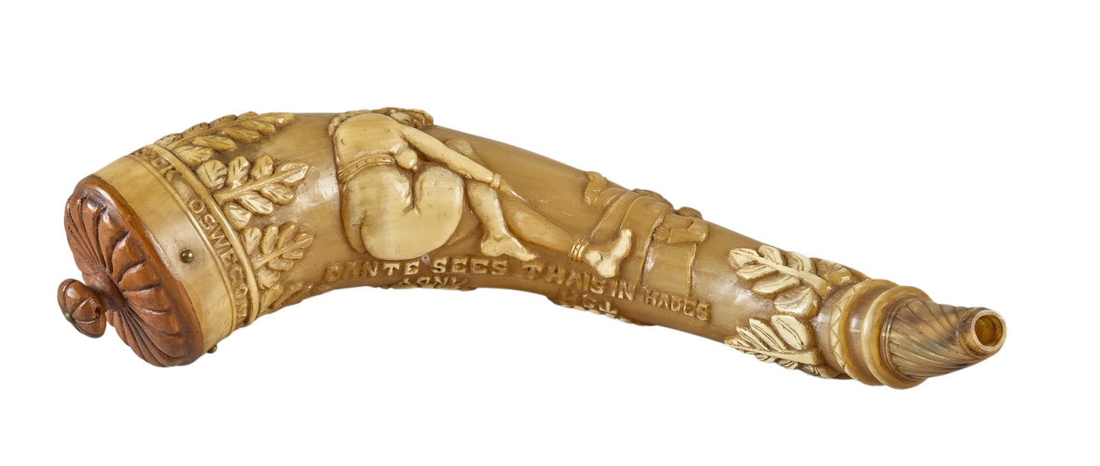 Red McCombs | Carved Powder Horn (1 of 8)