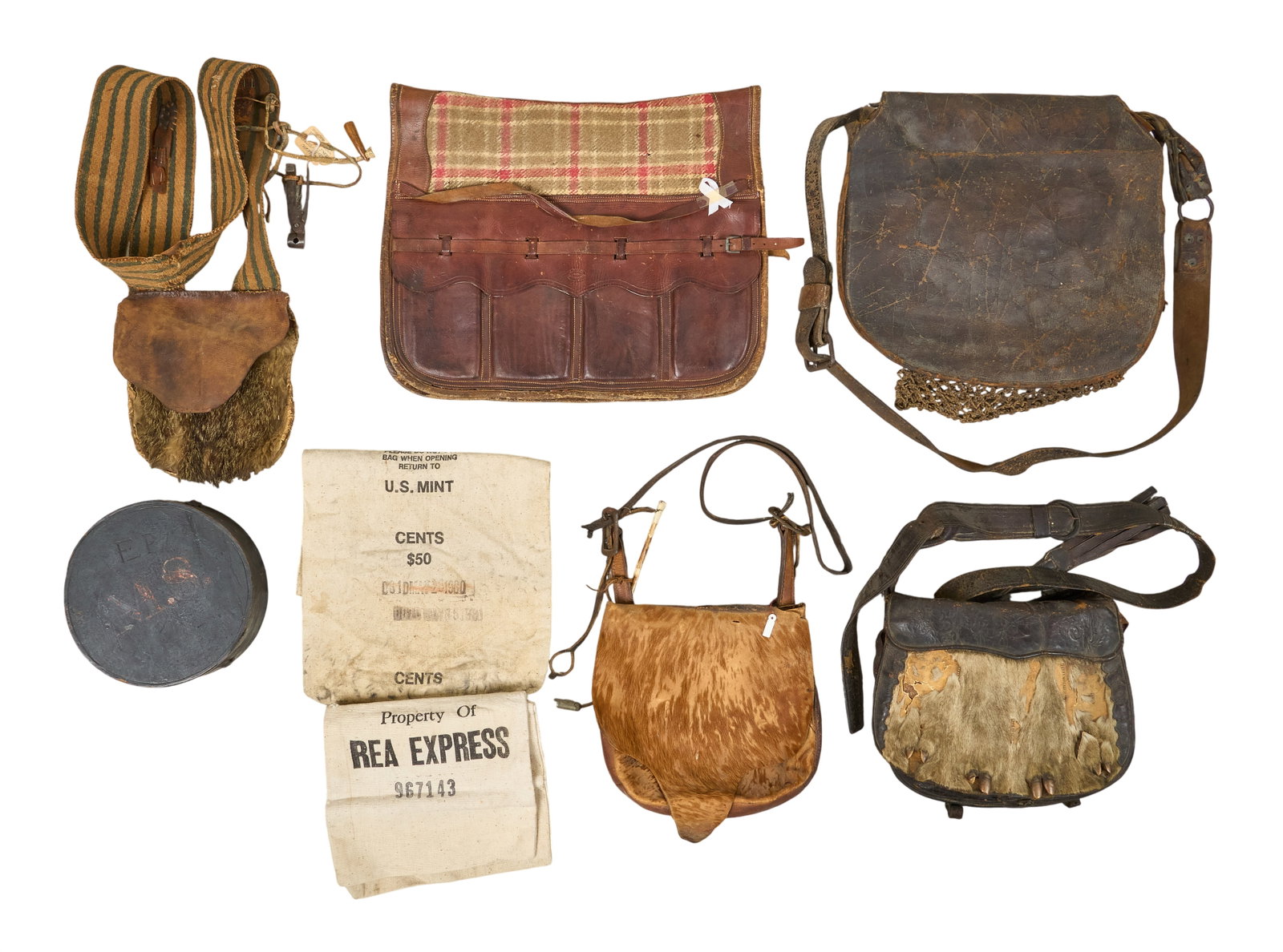 Red McCombs | (7) Antique Satchels and Bags (1 of 4)
