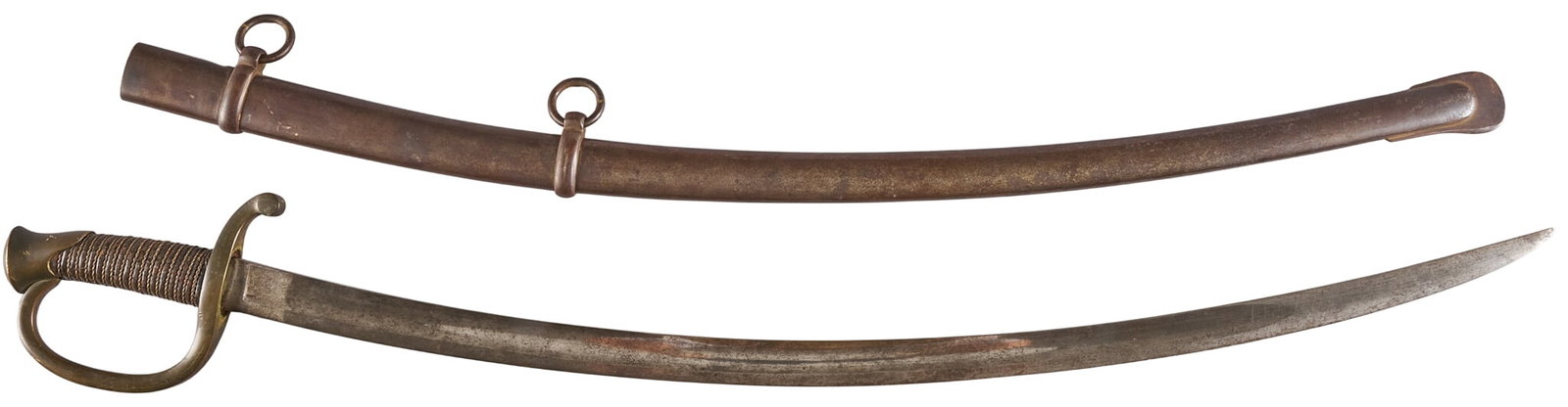 Red McCombs | US Model 1840 Artillery Sabre: Ames Mfg Co. US model 1840 artillery sabre with scabbard OAL: 38 in. condition commensurate with age Provenance: Property from the personal estate collection of iconic Texas businessman, civic leader 