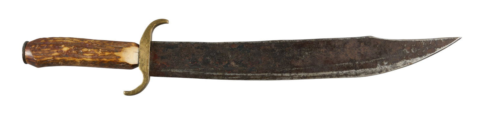Red McCombs | Late 19th Century Stag Handle Bowie Knife W/ Stag Handle (1 of 3)