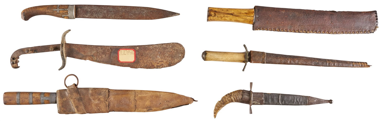 Red McCombs | Group of 6 Antique Knives and Daggers (1 of 4)