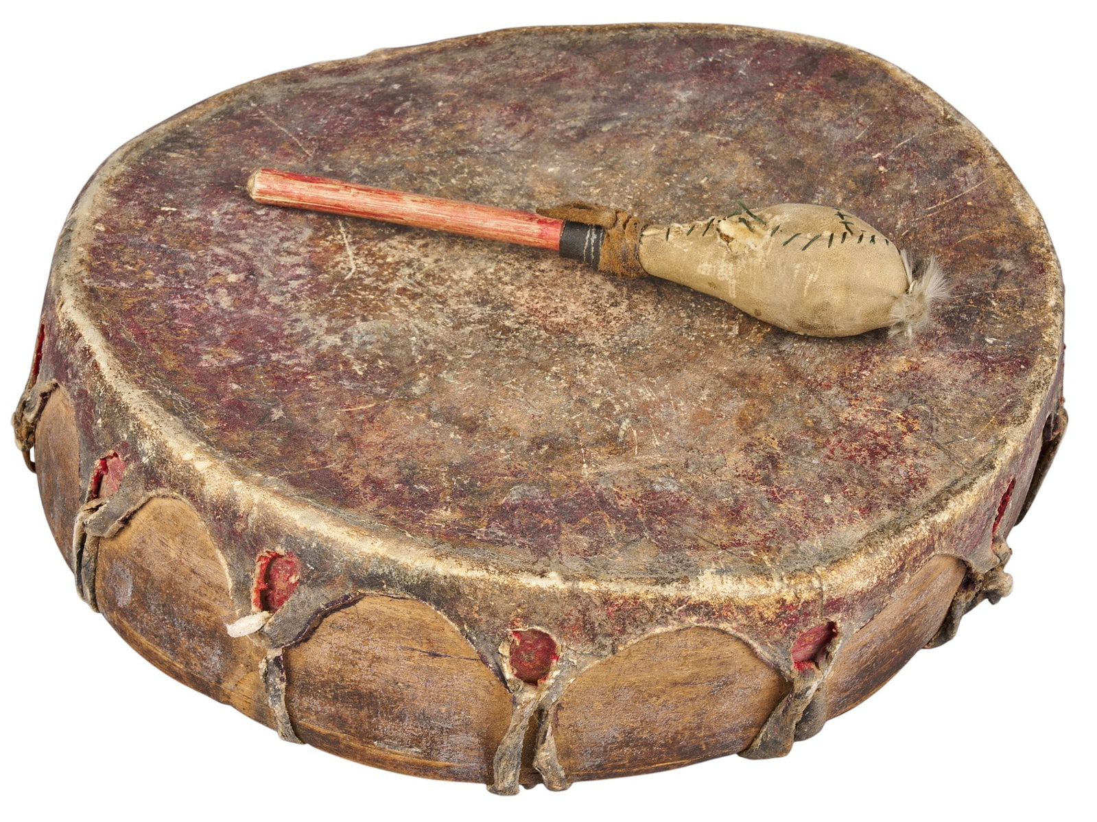 Red McCombs | Native American Drum & Stick (1 of 6)