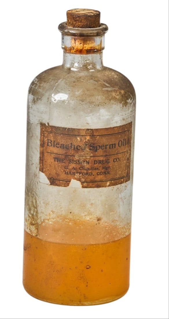 Red McCombs | Bottle of Bleached Sperm Whale Oil (1 of 4)