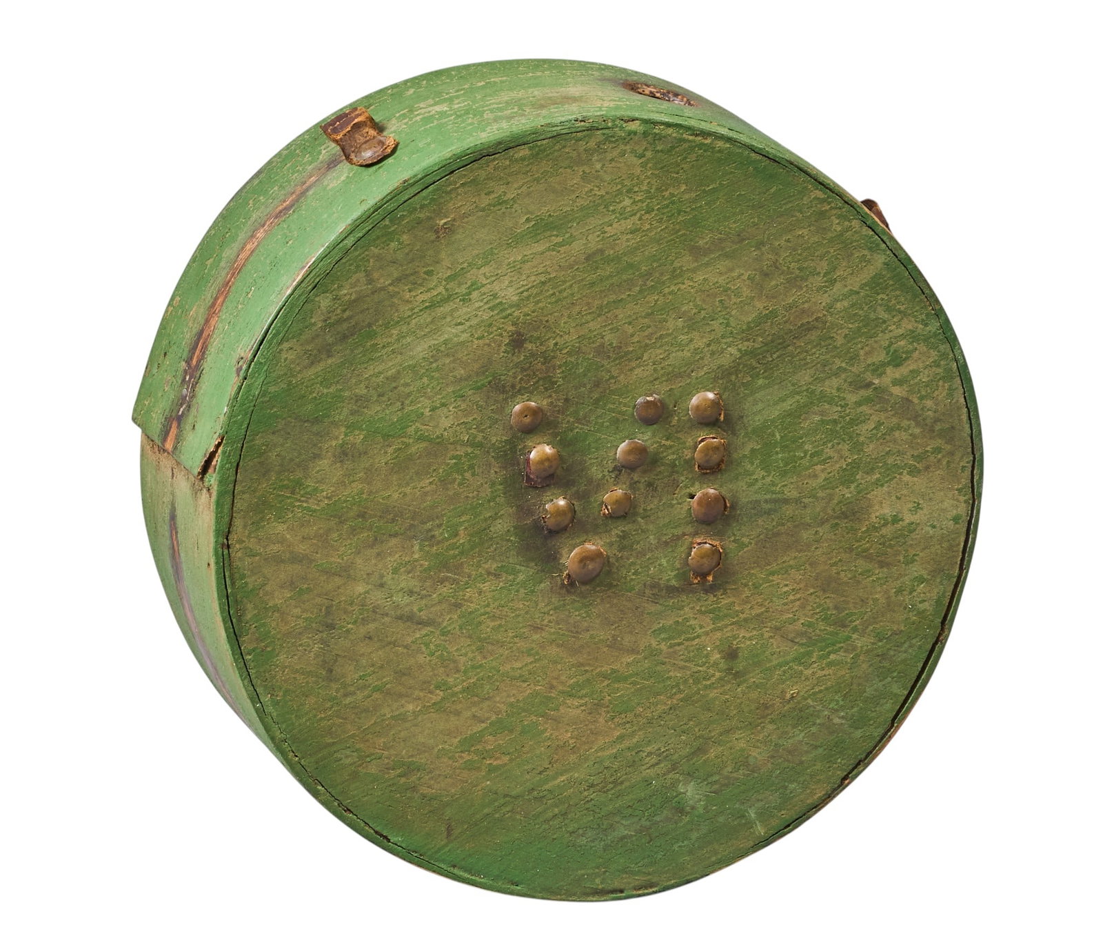 Red McCombs | US Civil War Era Green Drum Canteen (1 of 3)