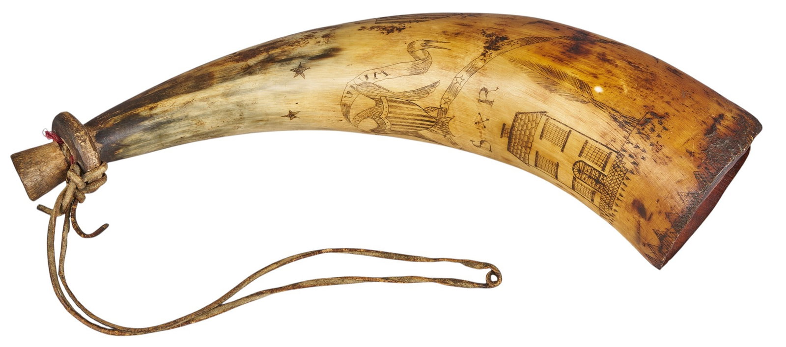 Red McCombs | Early 19th Century Named Scrimshaw Signal Horn (1 of 8)