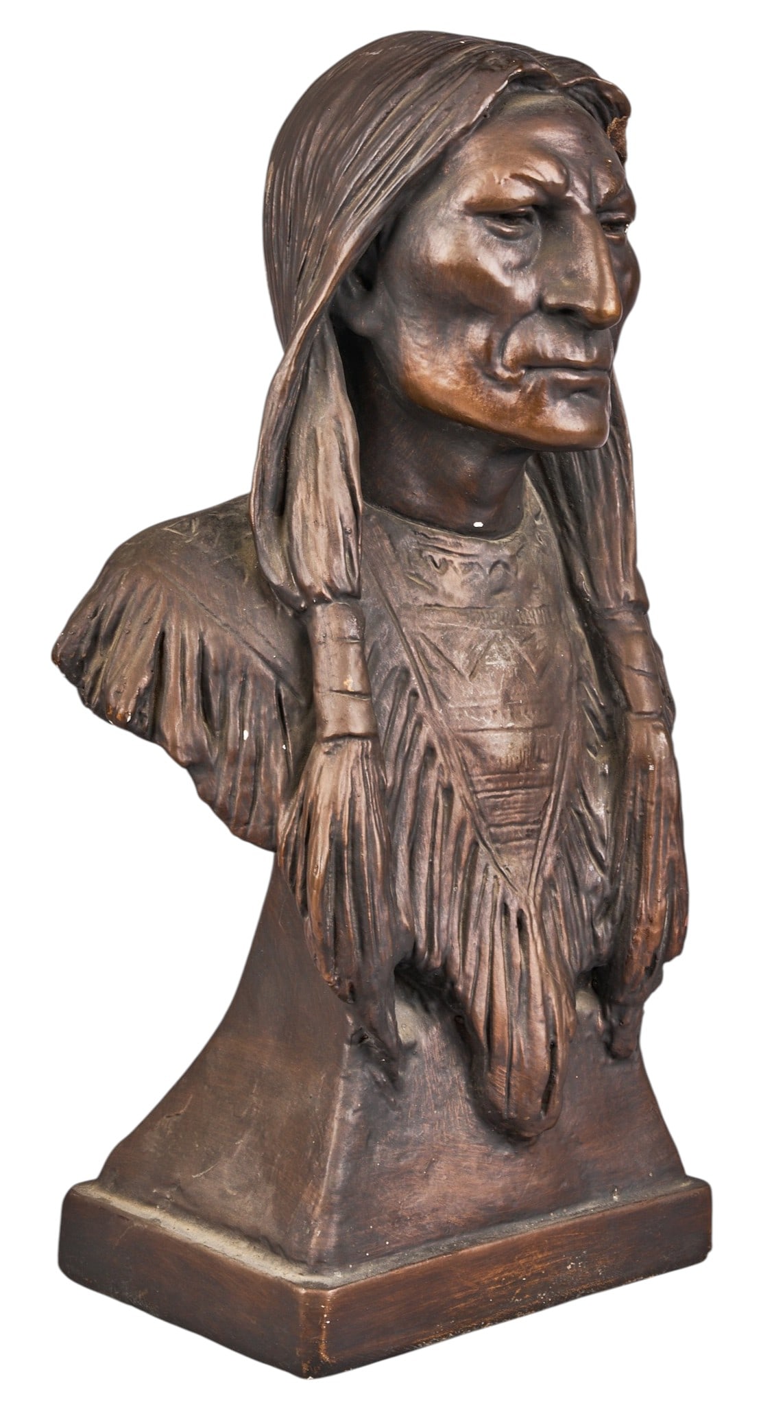 Red McCombs | Bronze Plated Native American Bust (1 of 5)