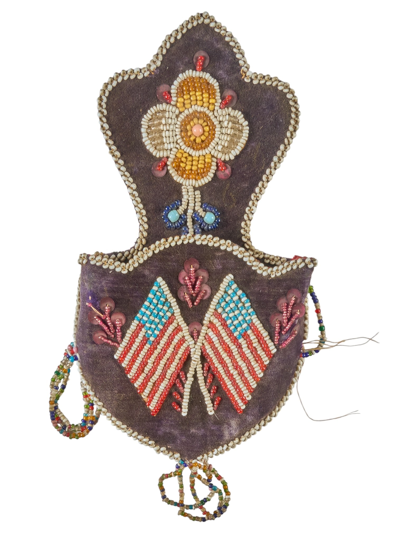 Red McCombs | Patriotic Beadwork Pouch (1 of 3)