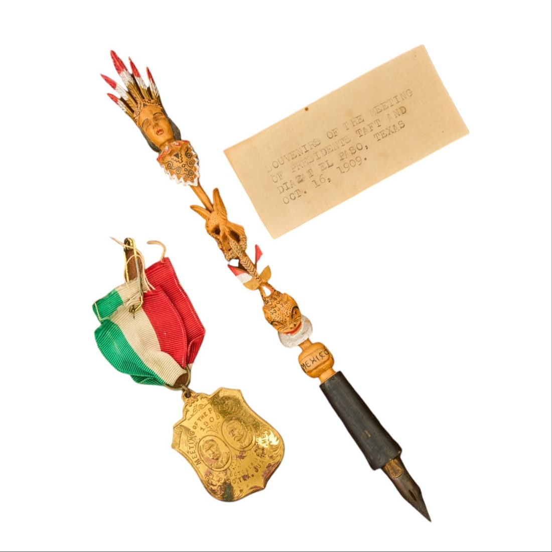 Red McCombs | Commemorative Mexican Pen and Medal (1 of 6)