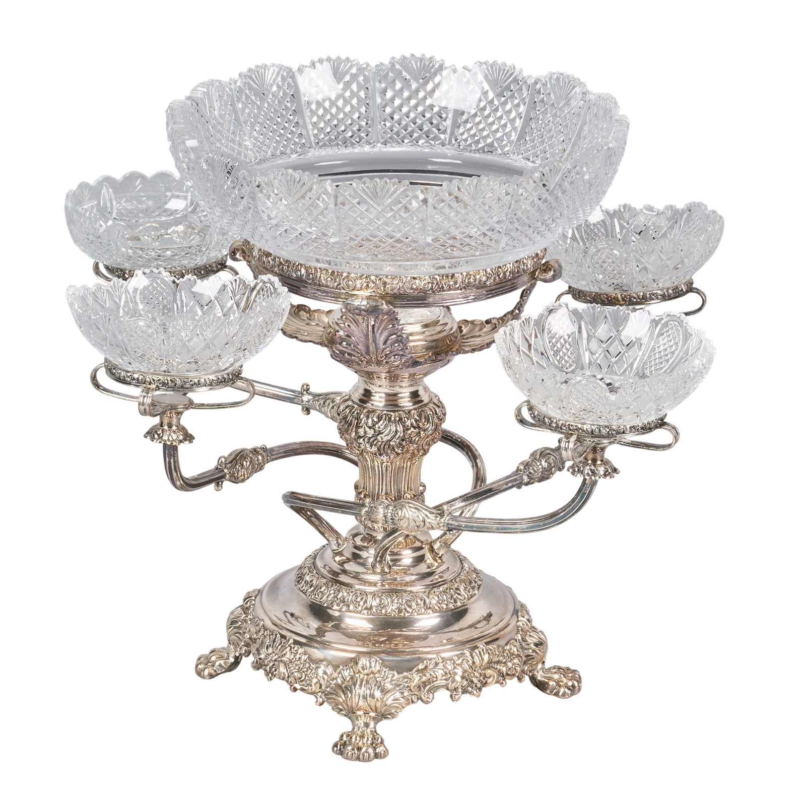 Red McCombs | Victorian Silverplate Epergne (1 of 4)