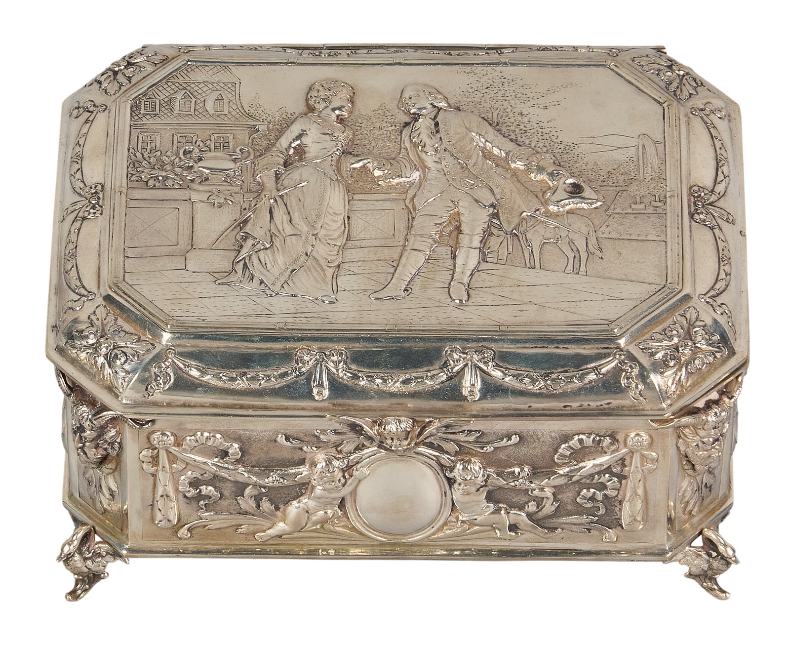 Red McCombs | Austrian Silver Table Box - 2
