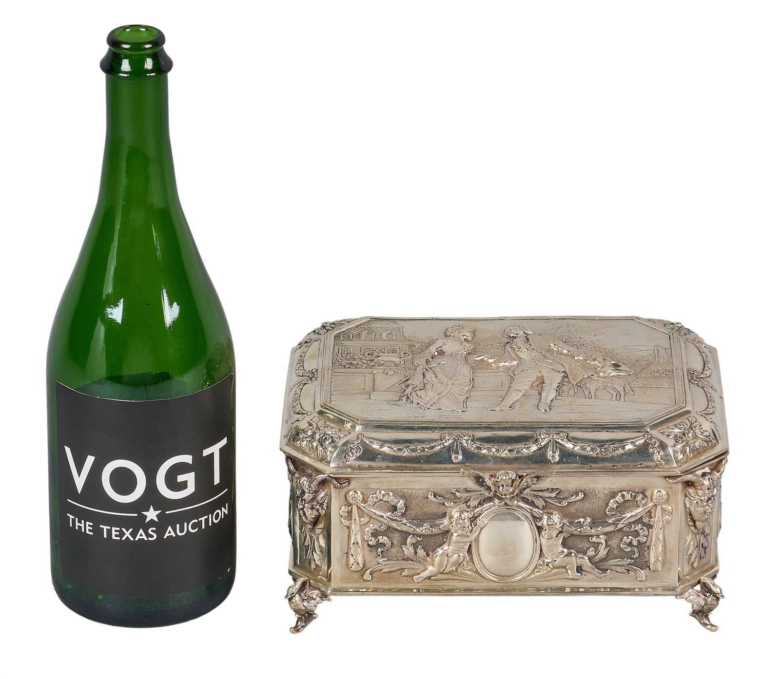 Red McCombs | Austrian Silver Table Box - 3