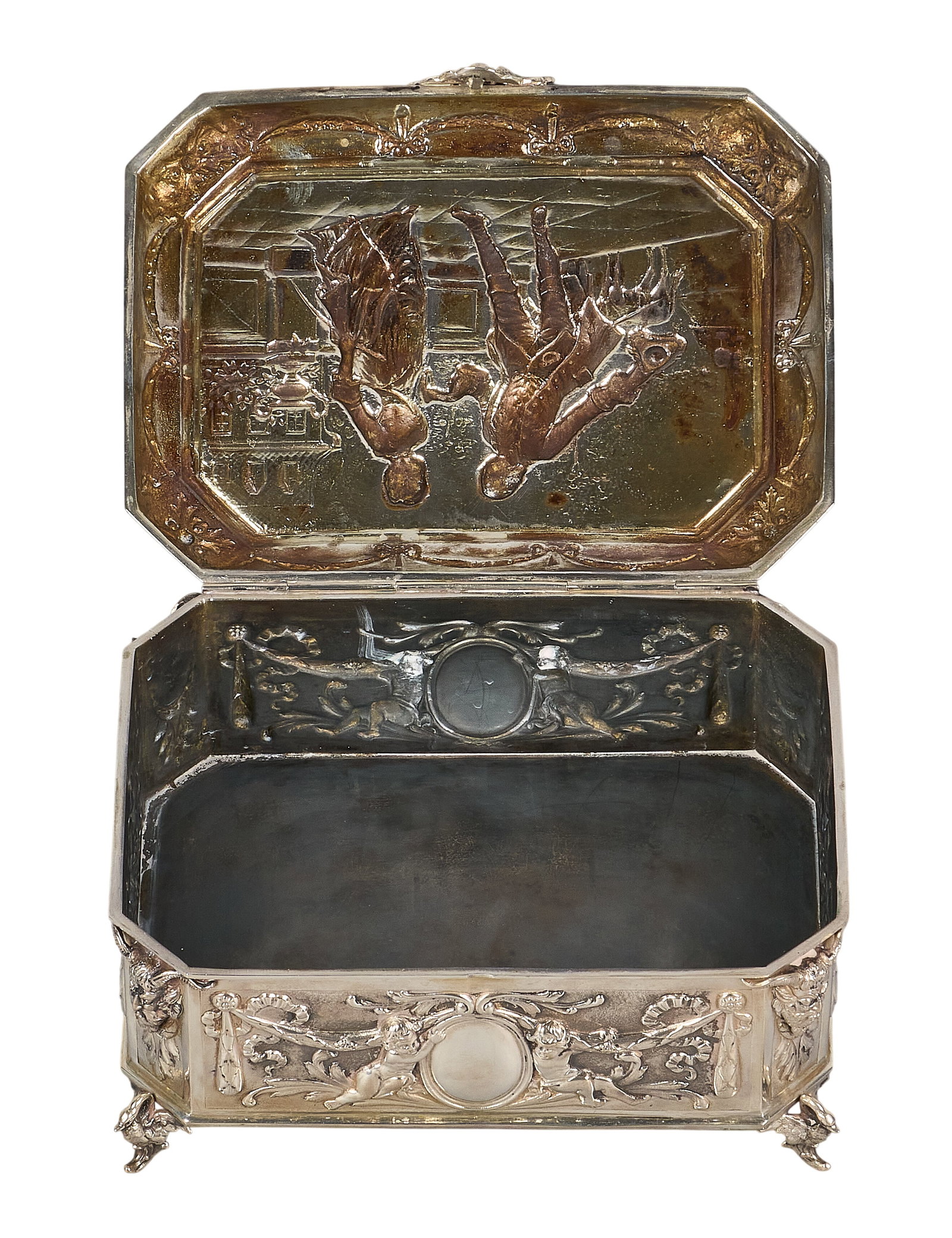 Red McCombs | Austrian Silver Table Box - 4