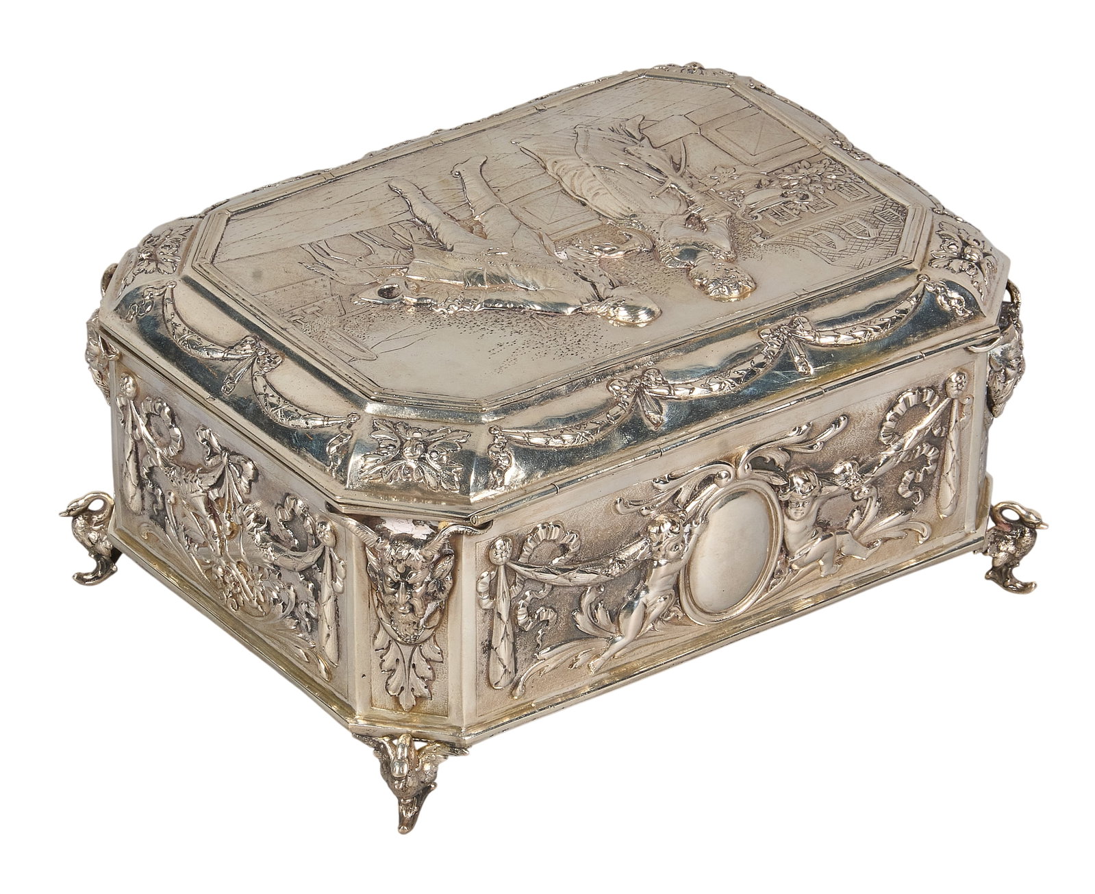 Red McCombs | Austrian Silver Table Box - 5