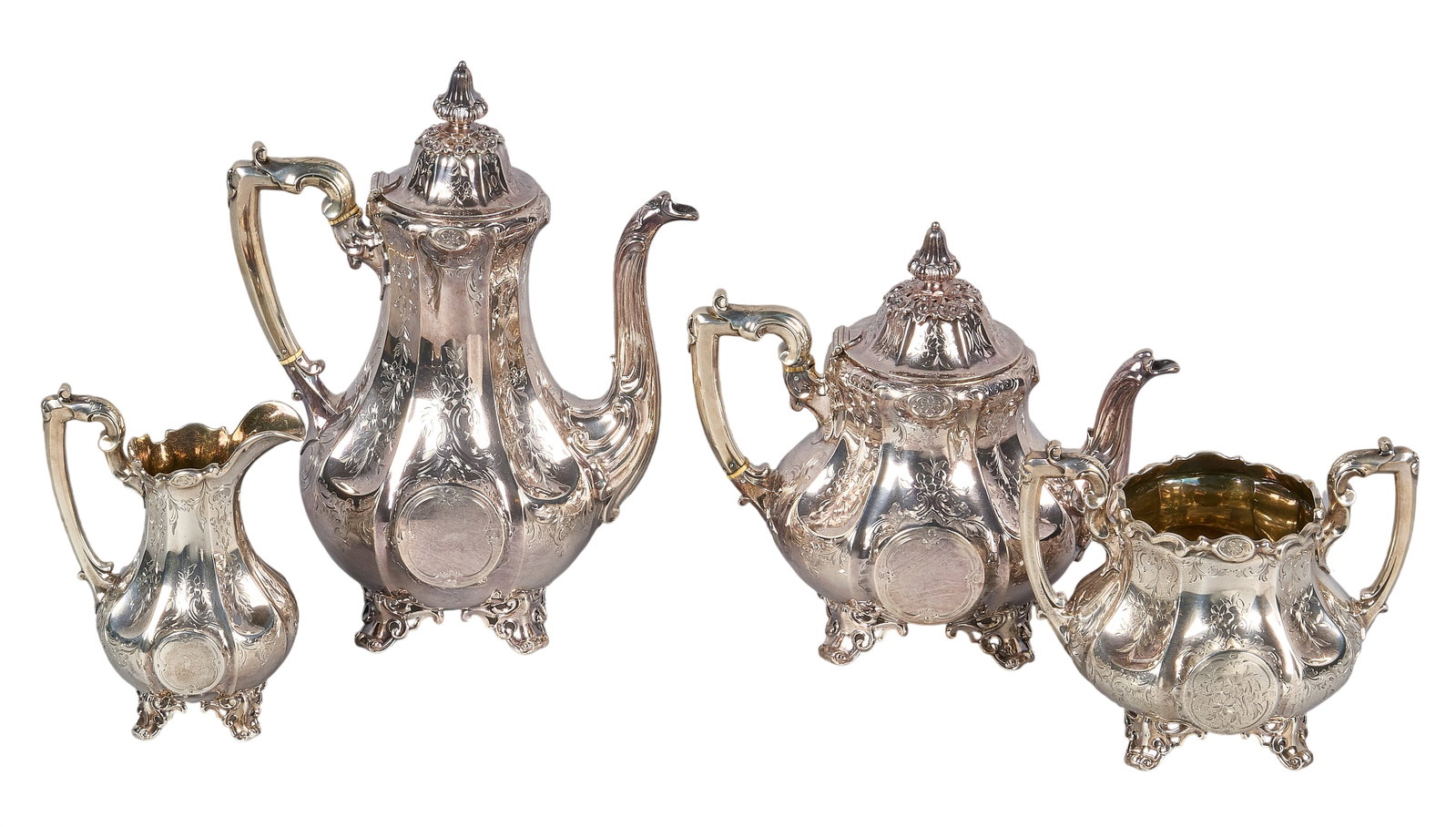 Red McCombs | Victorian Sterling Silver Coffee Tea Service (1 of 5)
