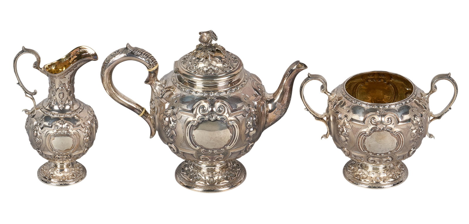 Red McCombs | Victorian Sheffield Sterling Silver Tea Service (1 of 5)