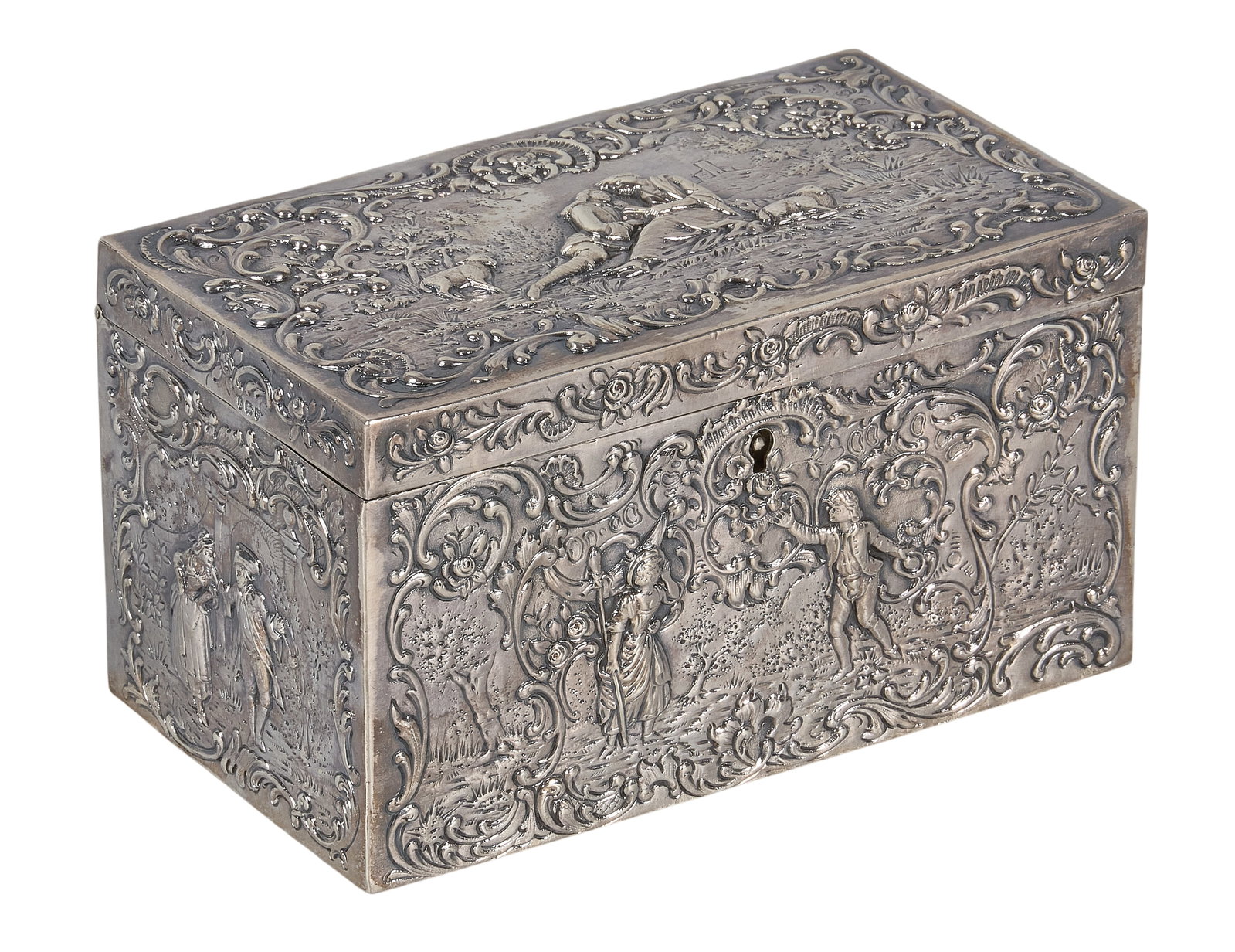 Red McCombs | Victorian Sterling Silver Tea Caddy (1 of 7)