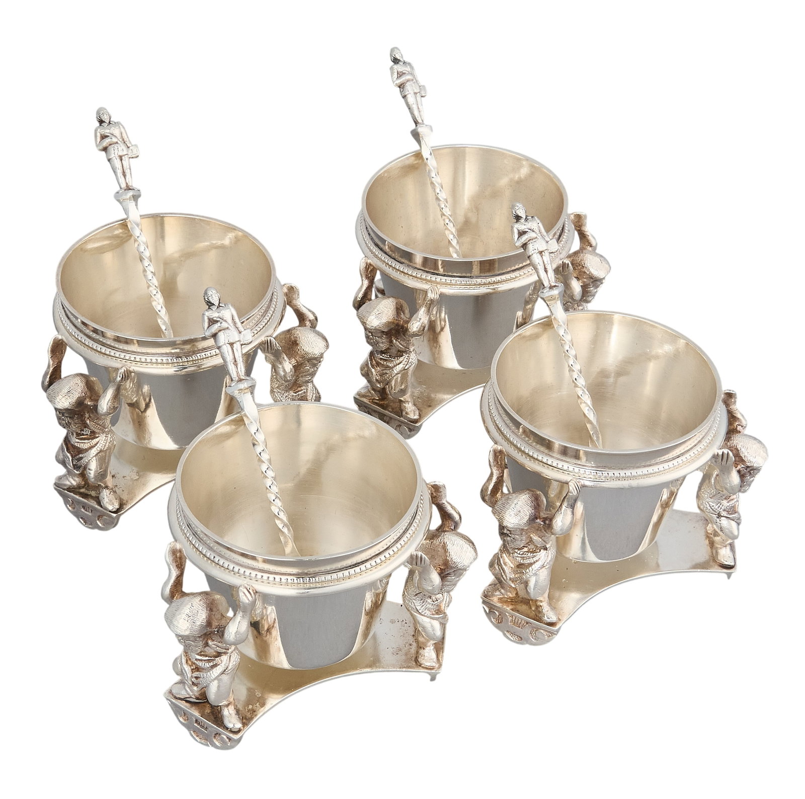 Red McCombs | Victorian English Silverplate Salt Cellar Set (1 of 6)