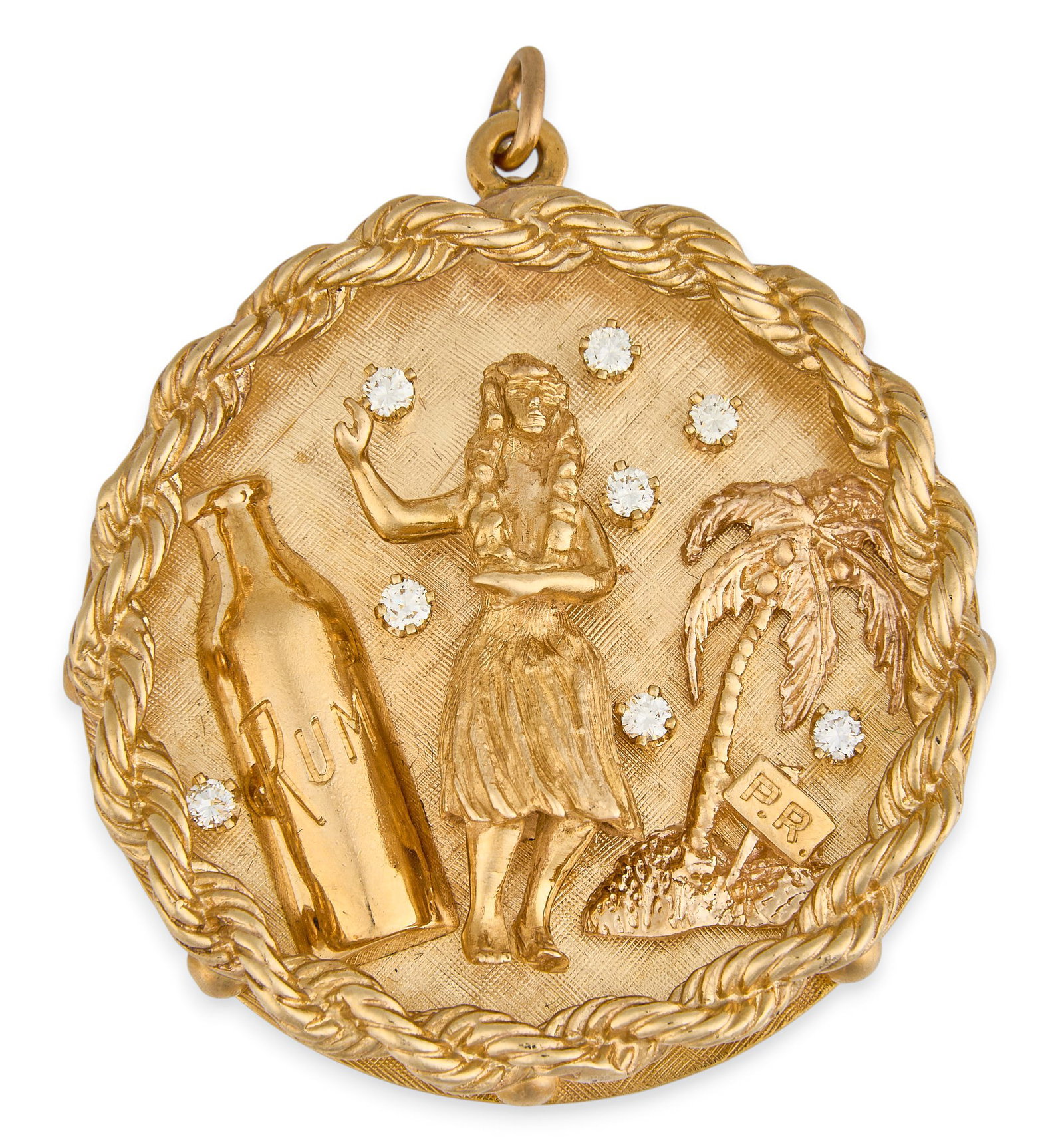 Red McCombs | 14K Island Girl Diamond Pendant (1 of 3)